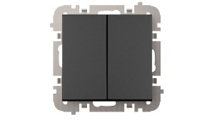 Vestra Łącznik świecznikowy bez ramki podtynkowy IP20 czarny 3811-19