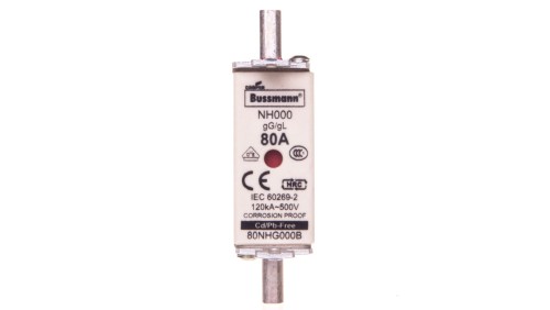 Wkładka bezpiecznikowa NH000 80A gL/gG 500V 80NHG000B