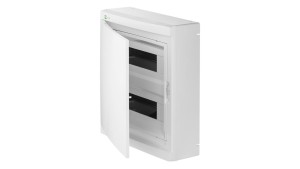 Rozdzielnica modułowa natynkowa elektryczna ELEGANT 2x12 drzwi białe 2425-00
