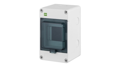 Rozdzielnica hermetyczna HERMETICA RN 1x4 400V AC 1000V DC zacisk N dymny IP65 2202-01