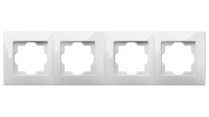 CARLA Ramka poczwórna biała 1774-00
