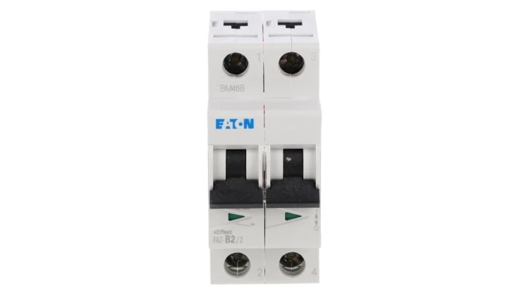 Wyłącznik nadprądowy 2P B 2A 15kA AC FAZ B2/2 278722