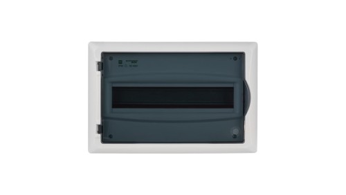 Rozdzielnica modułowa 1x12 p/t ECONOMIC BOX RP 1/12 drzwi transparentne (N+PE) IP40 2513-01