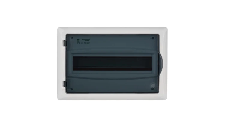 Rozdzielnica modułowa 1x12 p/t ECONOMIC BOX RP 1/12 drzwi transparentne (N+PE) IP40 2513-01