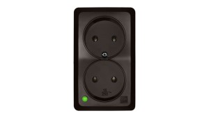 BERG Gniazdo podwójne n/t 2x2P 16A brązowy 3744-05