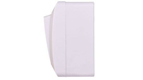 HERMES Łącznik dzwonek mechanizm z pełną obudową biały IP44 przycisk 1x ŁNT-1D 0337-02