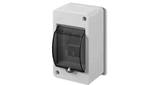 Obudowa MINI S-3 z szybą IP30 z pokrywą dymną N+PE 2303-11