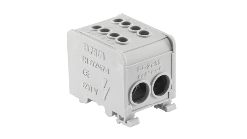 Blok rozdzielczy 1-torowy (2x35mm² 2x35mm²) LZ1*35/35 mocowanie na TS 35, szary 84169002
