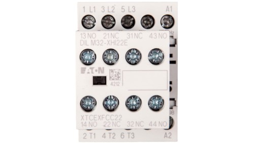 Stycznik mocy 9A 3P 230V AC 2Z 2R DILM9-22(230V50HZ,240V60HZ) 106361