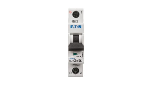 Wyłącznik nadprądowy 1P C 2A 10kA DC FAZ C2/1-DC 279122