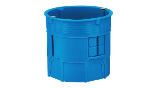 Puszka podtynkowa 60mm głęboka z wkrętami niebieska Z60Dw 34035203 /50szt./