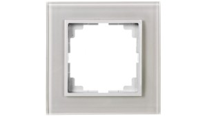 Sentia Ramka pojedyncza szklana biała 1471-62