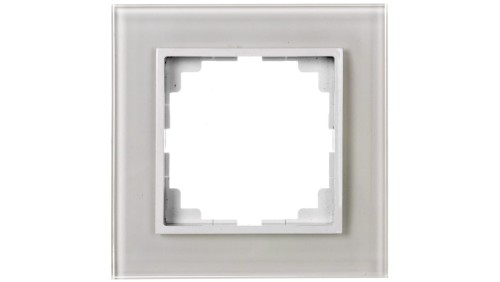 Sentia Ramka pojedyncza szklana biała 1471-62