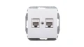 Sentia Gniazdo komputerowe podwójne RJ45 kat.5e białe 1449-10
