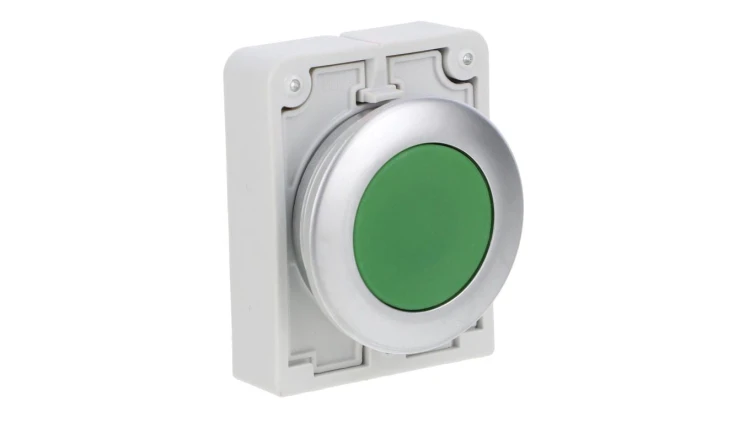 Napęd przycisku 30mm płaski zielony z samopowrotem M30C-FD-G 182919