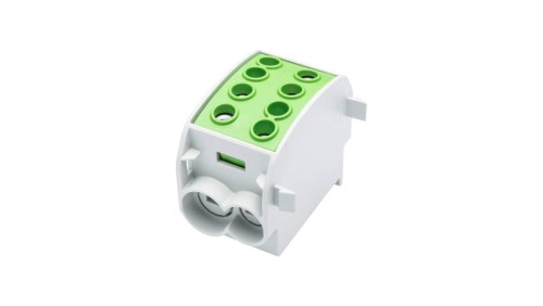 Blok rozdzielczy-odgałęźny Al/Cu SCB 70 (80310) SIMBLOCK jednobiegunowy 70mm2 zielony 81508005