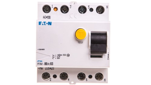Wyłącznik różnicowoprądowy 4P 80A 0,3A typ AC PFIM-80/4/03-MW 235420