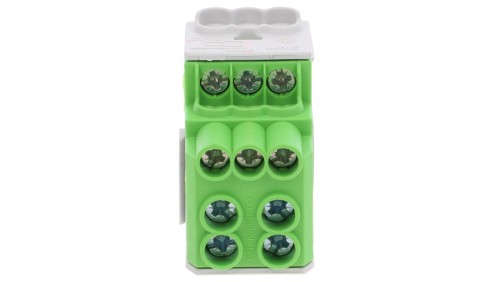 Blok rozdzielczy - dystrybucyjny Al/Cu SDB 100 (80010) SIMBLOCK zielony 81601005