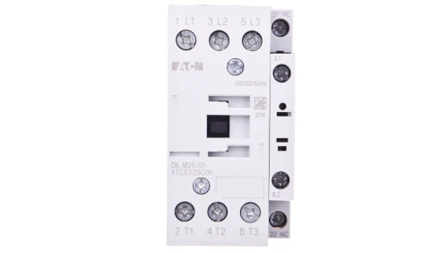 Stycznik mocy 25A 3P 24V AC 0Z 1R DILM25-01(24V50/60HZ) 277168