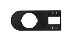 Tabliczka opisowa 75x30mm czarna prostokatna M22S-STDD-X 216394 /10szt./