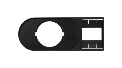 Tabliczka opisowa 75x30mm czarna prostokatna M22S-STDD-X 216394 /10szt./