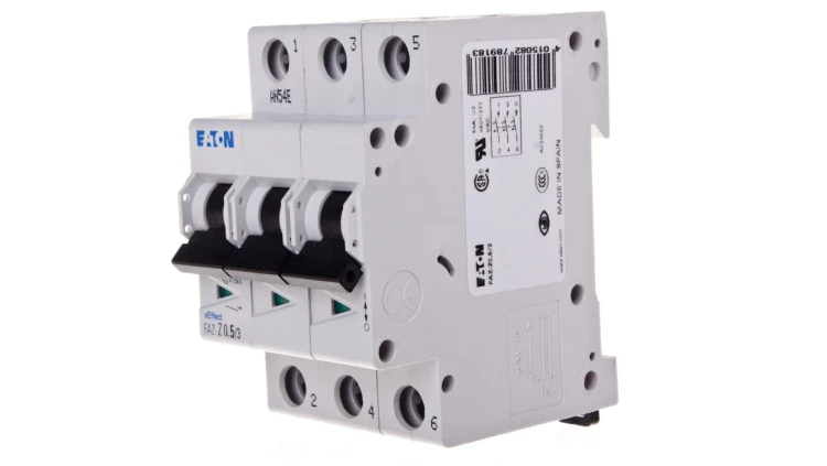 Wyłącznik nadprądowy 3P Z 0,5A 15kA AC FAZ Z0,5/3 278918