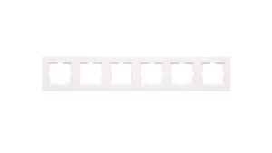 Karre Ramka 6-Krotna, Kolor Biały / 90960265