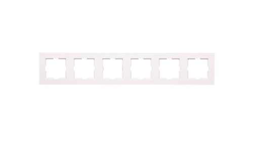 Karre Ramka 6-Krotna, Kolor Biały / 90960265