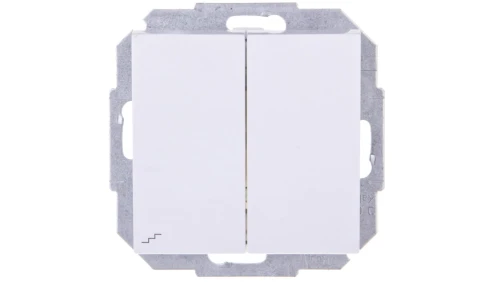 Sentia Łącznik schodowy podwójny 10A biały 1418-10