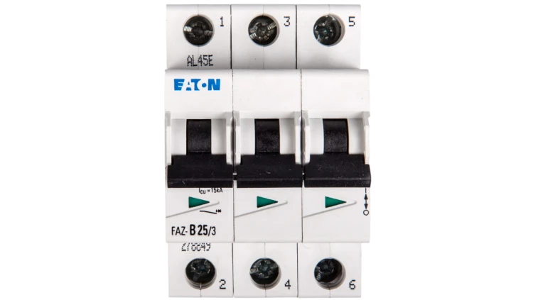 Wyłącznik nadprądowy 3P B 25A 15kA AC FAZ B25/3 278849