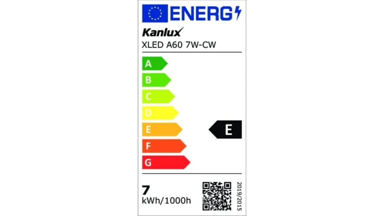 Żarówka LED E27 XLED A60 7W-CW 810lm 6500K barwa zimna 29603