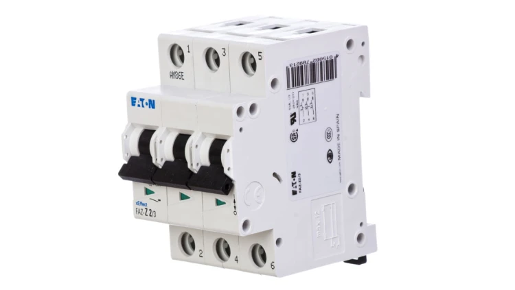 Wyłącznik nadprądowy 3P Z 2A 15kA AC FAZ Z2/3 278921