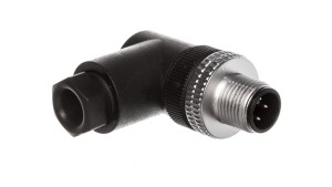 Złącze męskie M12 kątowe 4-pinowe dławica Pg7 metal XZCC12MCM40B