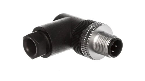 Złącze męskie M12 kątowe 4-pinowe dławica Pg7 metal XZCC12MCM40B