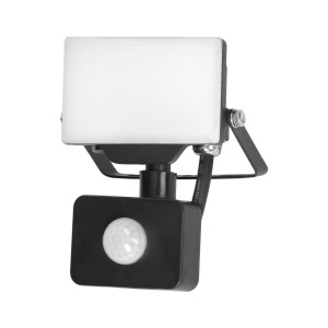 PORTO S LED 10W naświetlacz z PIR, 800lm, IP44, 4000K, aluminium + poliwęglan,AD-NL-6462BLR4