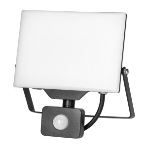 PORTO S LED 50W naświetlacz z PIR, 4000lm, IP44, 4000K, aluminium + poliwęglan,AD-NL-6465BLR4