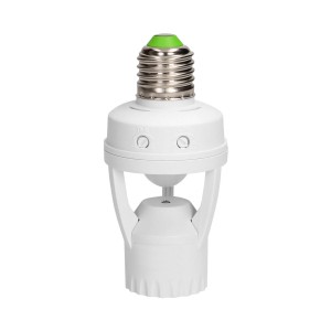 Gniazdo żarówki z czujnikiem ruchu, 360st. IP20, gwint E27, 1x60W,MS-2