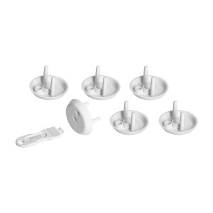 Zaślepki do gniazdek francuskich typ E, 6 szt. + kluczyk w komplecie,SC-1