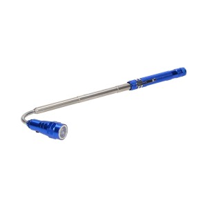 Latarka teleskopowa 17-57 cm, 3 LED, 4 x LR44, wyginana głowica, magnes,WL-9