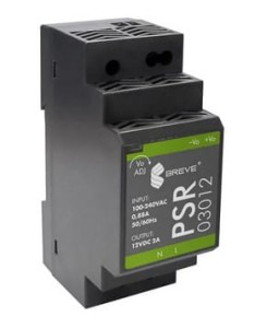 Zasilacz impulsowy PSR 03012 230/ 12VDC 2A na szynę DIN, Uzas: 85-264VACVAC, Ta70, 17000-1556