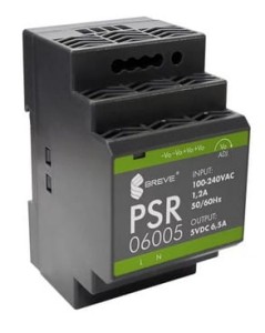 Zasilacz impulsowy PSR 06005 230/ 05VDC 6,5A na szynę DIN, Uzas: 85-264VACVAC, Ta70, 17000-1560