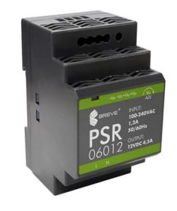 Zasilacz impulsowy PSR 06012 230/ 12VDC 4,5A na szynę DIN, Uzas: 85-264VACVAC, Ta70, 17000-1561