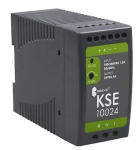 Zasilacz impulsowy KSE 10024P 230/ 24V DC 4A na szynę DIN, Uzas: 85-264VACVAC, Ta70, 17000-1544
