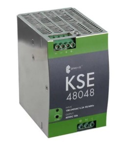 Zasilacz impulsowy KSE 48048M 230/ 48VDC 10A 480W na szynę DIN, Uzas: 96-264VACVAC, Ta70, 17000-1549