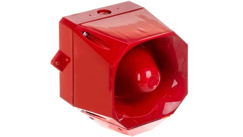 Sygnalizator optyczno-akustyczny Asserta MIDI 230V AC 108dB czerwony IP66 AS/M/SB/230/R/RL 7052111FUL-0130