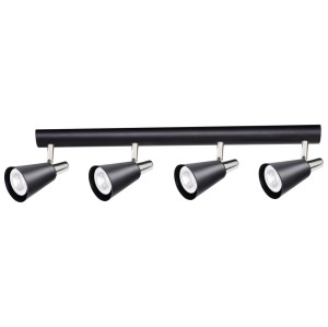Oprawa ścienno-sufitowa GU10 4 x 35W SEMPRA EL-1I B-SR czarny 33097