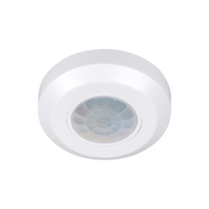 Czujnik ruchu PIR ZONA MINI-W 200VA Ø76mm 8m 360st. IP20 IIkl. okrągły biały 37364