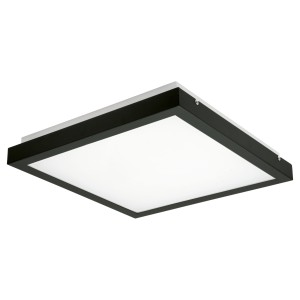 Plafoniera LED z czujnikiem mikrofalowym TYBIA LED 38W-NW-SE B 3800lm 4000K IP20 czarny 24643