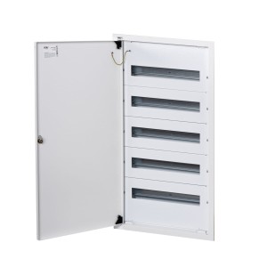 Rozdzielnica modułowa metalowa 5x18 podtynkowa IP30 N+PE I klasa drzwi białe KP-DB-I-MF-518 biały 35684