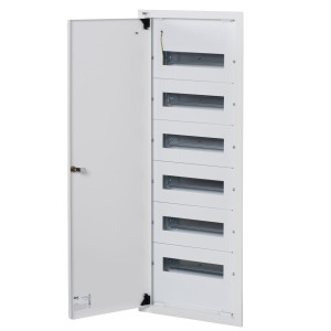 Rozdzielnica modułowa metalowa 6x12 podtynkowa IP30 N+PE I klasa drzwi białe KP-DB-I-MF-612 biały 35685